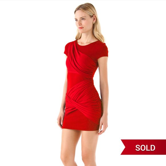 alice + olivia - Short Sleeve Goddess Dress - Picture 4 of 10